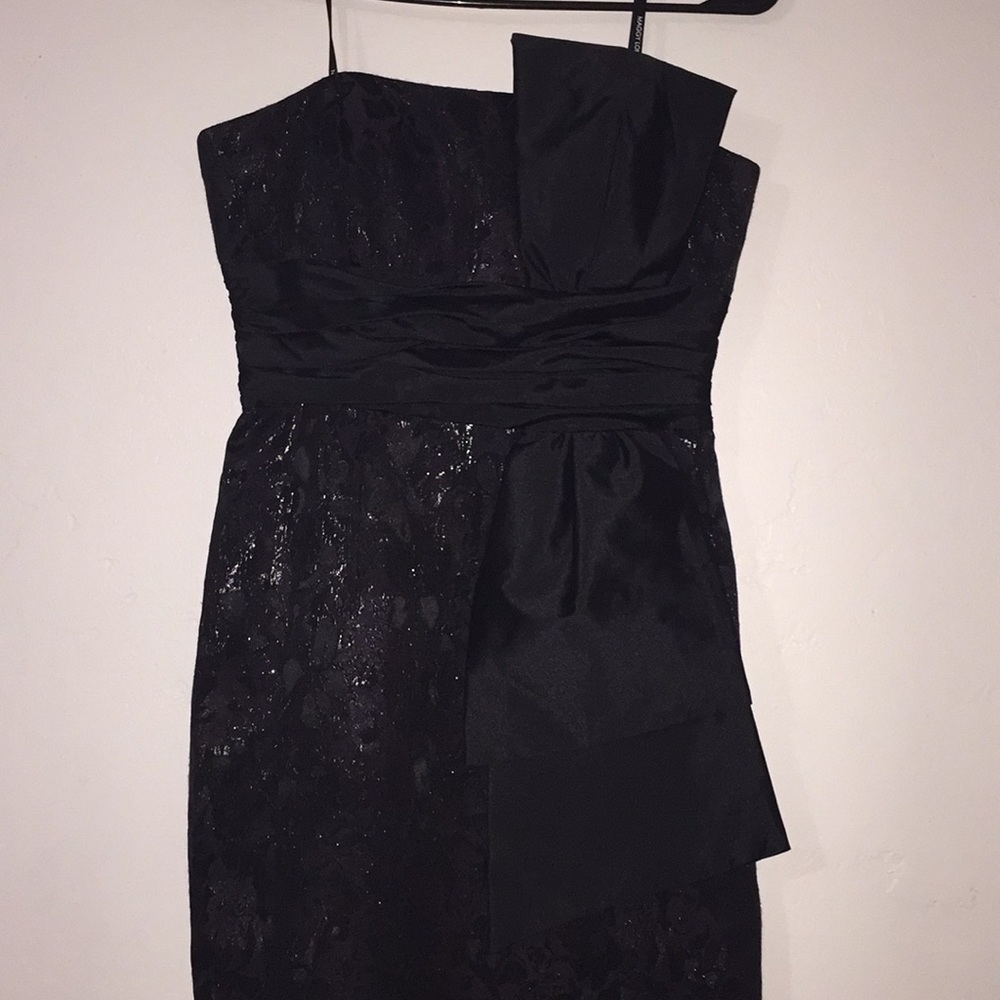 Black and Purple Maggy London Dress - Picture 2 of 4